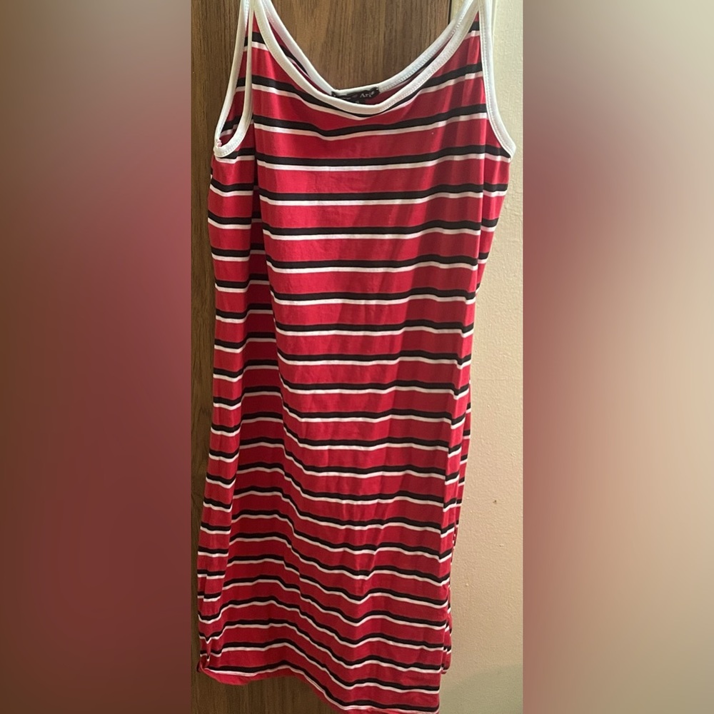 Striped sleeveless dress
